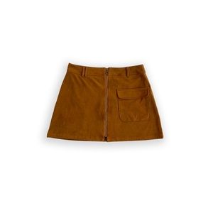 Faux suede skirt by forever 21